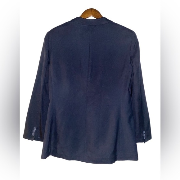 Lauren Ralph Lauren Women 14 Silk Blazer Quiet Luxury Old Money Business Work - Picture 7 of 7